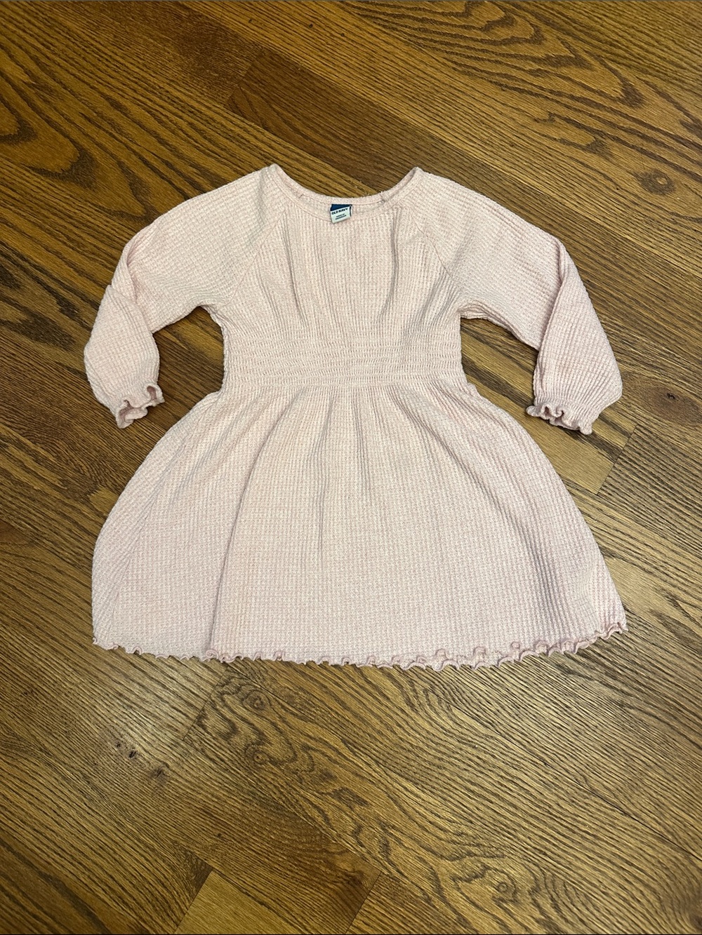 GUC Old Navy Light Pink Knit Ruffle-Hem Girls' Dress